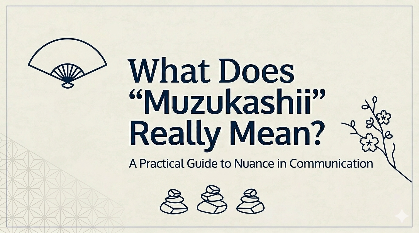 What Does “Muzukashii” Really Mean? (Why It Can Mean “No” in Japanese)