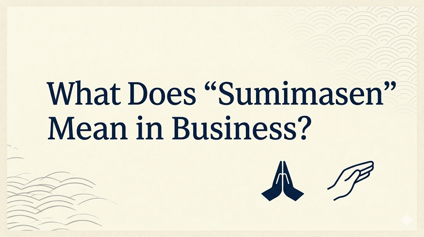 What Does “Sumimasen” Mean in Business? (When to Use It Properly)