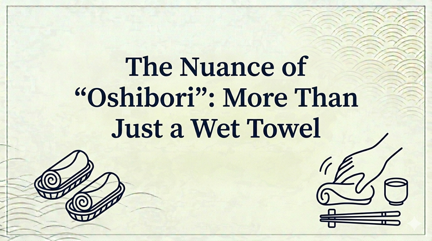 The Nuance of “Oshibori”: More Than Just a Wet Towel